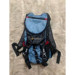 Blue and Black Backpack